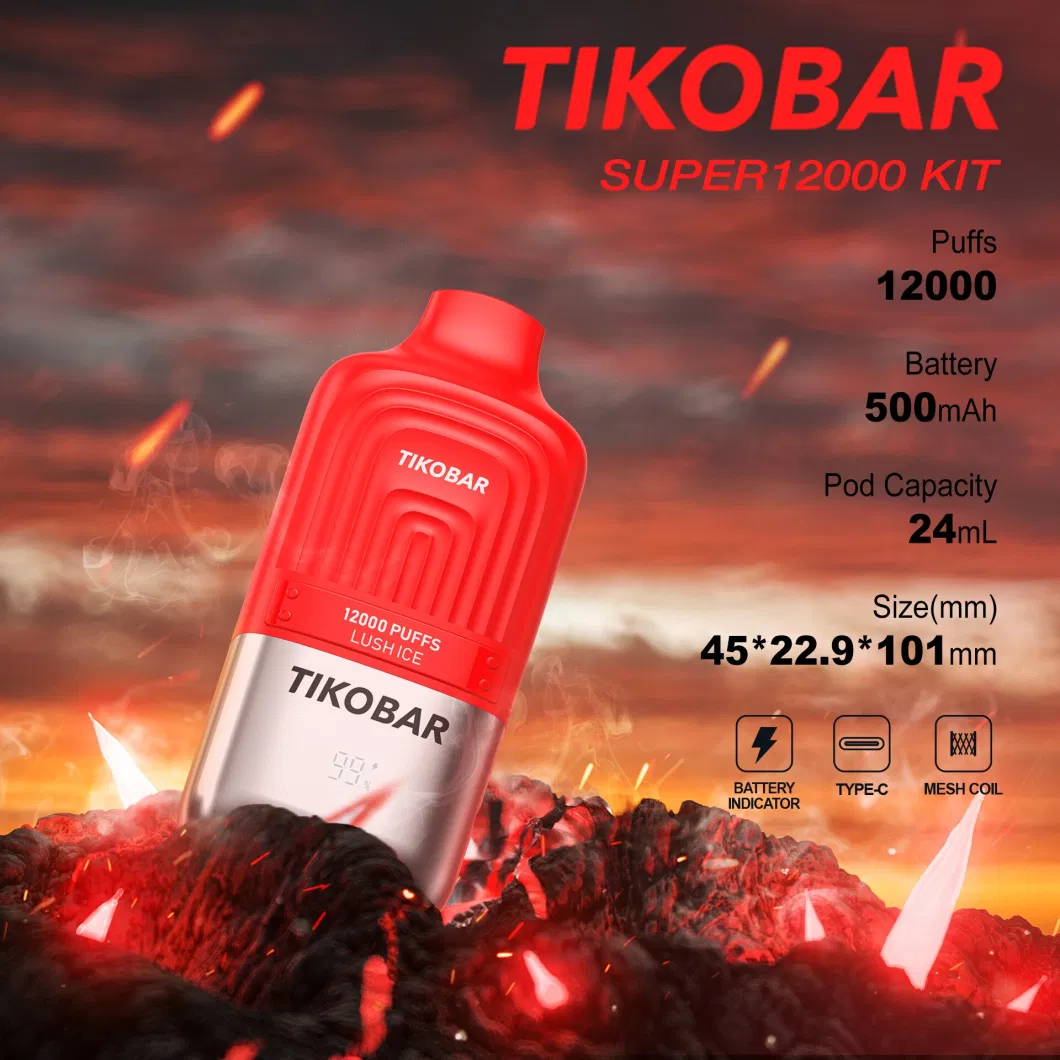 Tikobar Super 12000/7000 Pod Kit Private Label Zbood Bear Electronic Gadget Ipro 12000 Pocha Mama Unlimited Vapes Dispsoable Vape