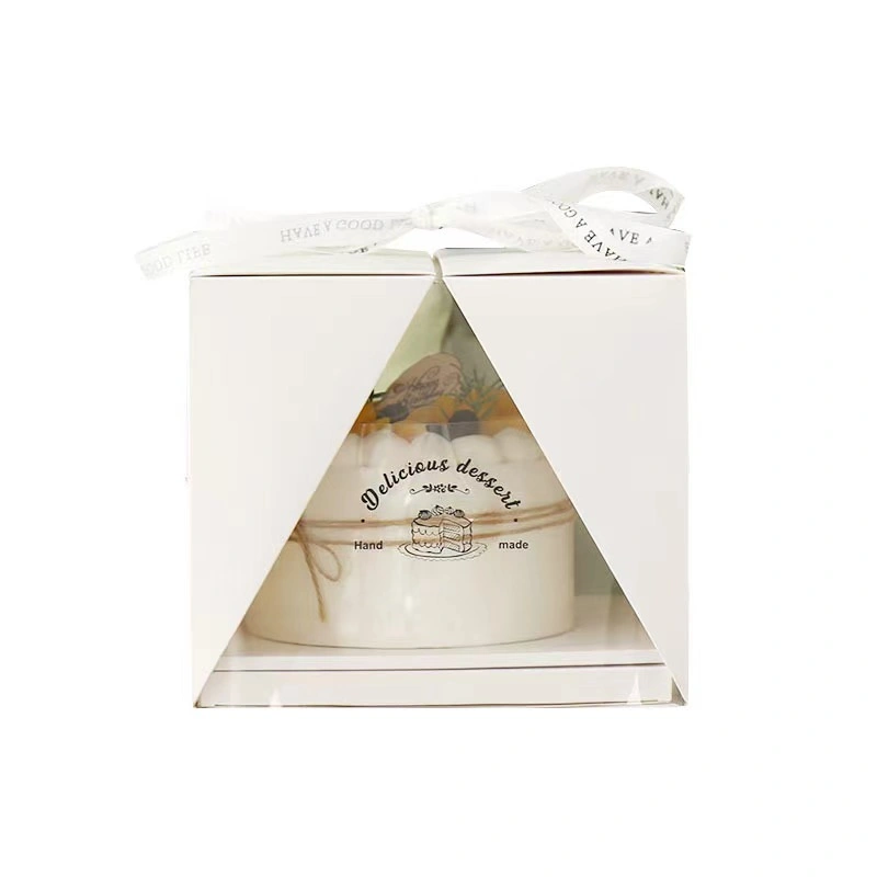 Portable Transparent Cake Box Birthday Cake Mousse Dessert Packaging and Binding Box