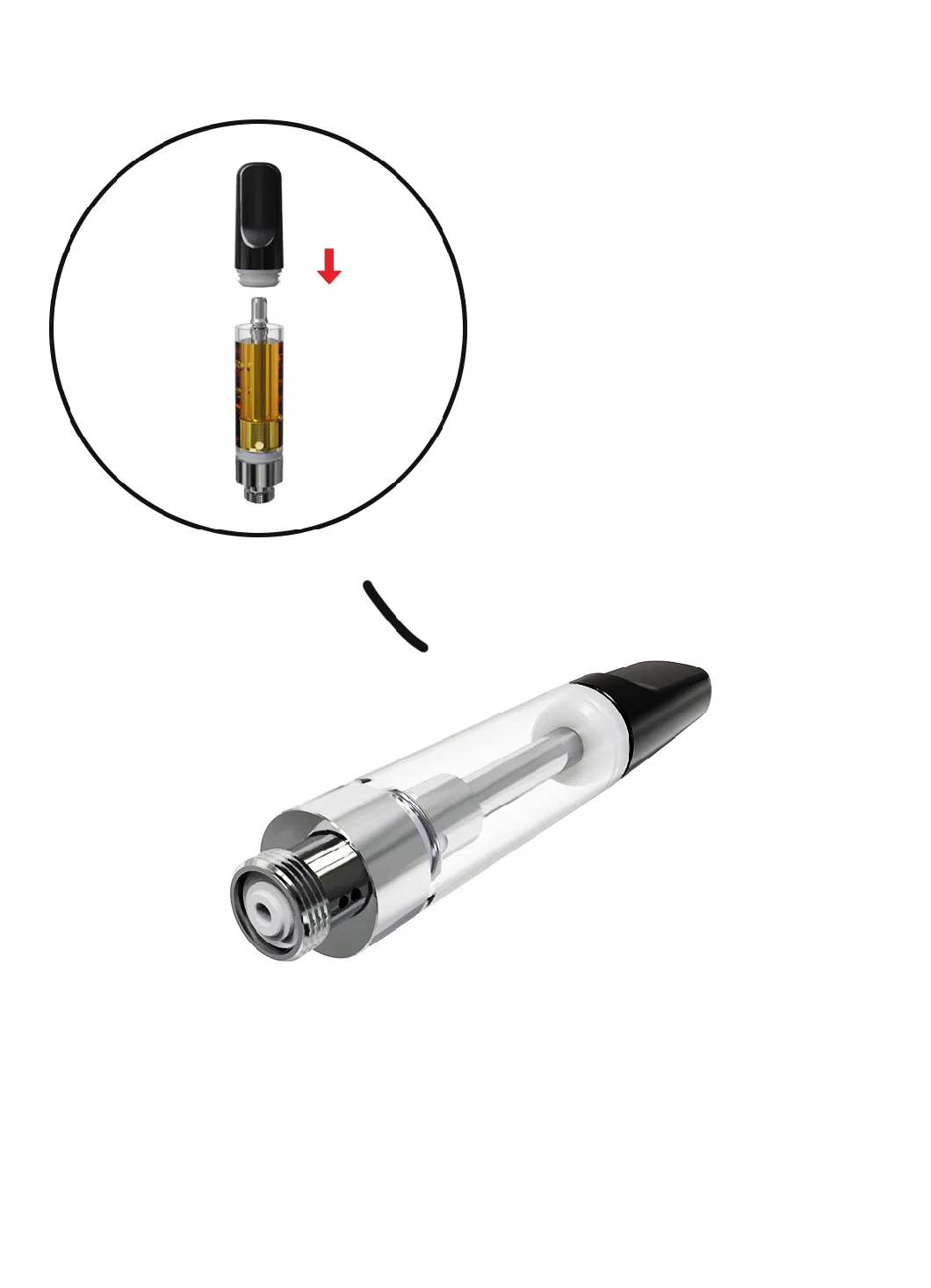 Wholesale Disposable 510 Atomizer Thick Oil Thread Oil Vaporizer Vape Pen Cartridge