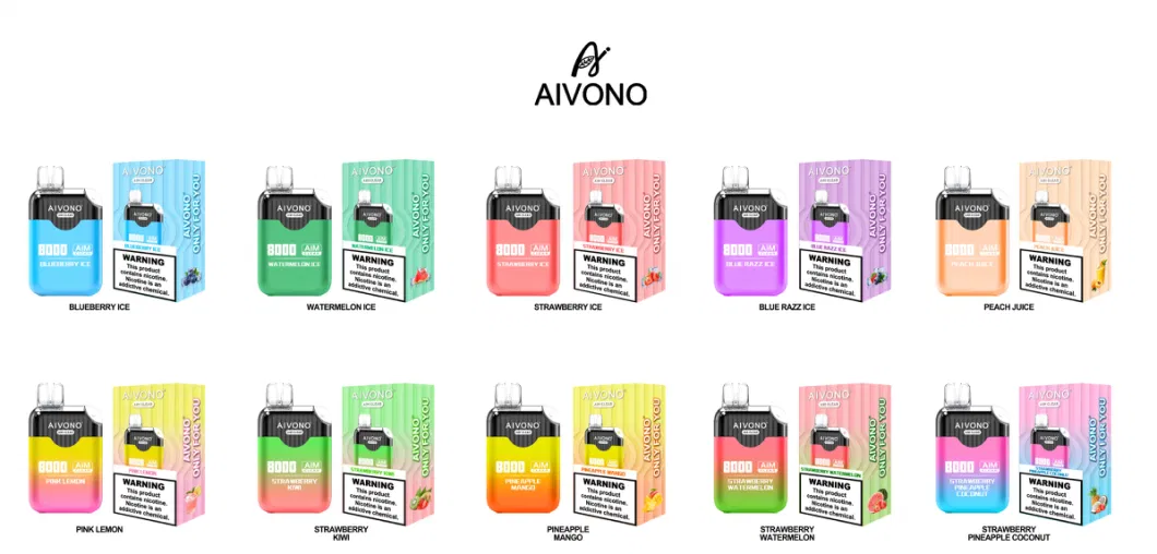 China&prime;s Finest Aivono Vape Pen for 8000 Puffs and Large Mouth Design