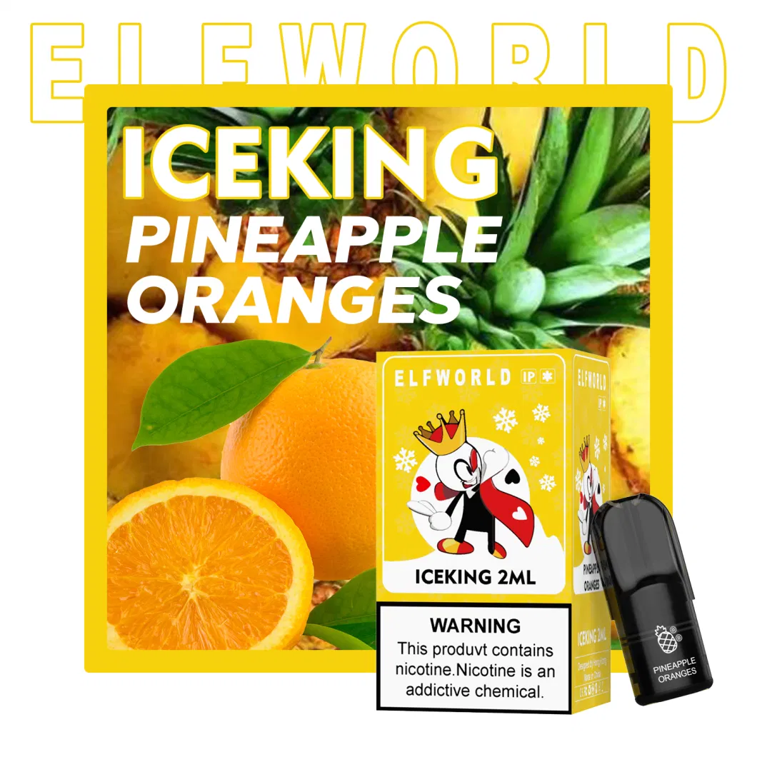 Wholesale Disposable Elf World Iceking Vape 600 Puff Bar Factory Supply Quality E Vape