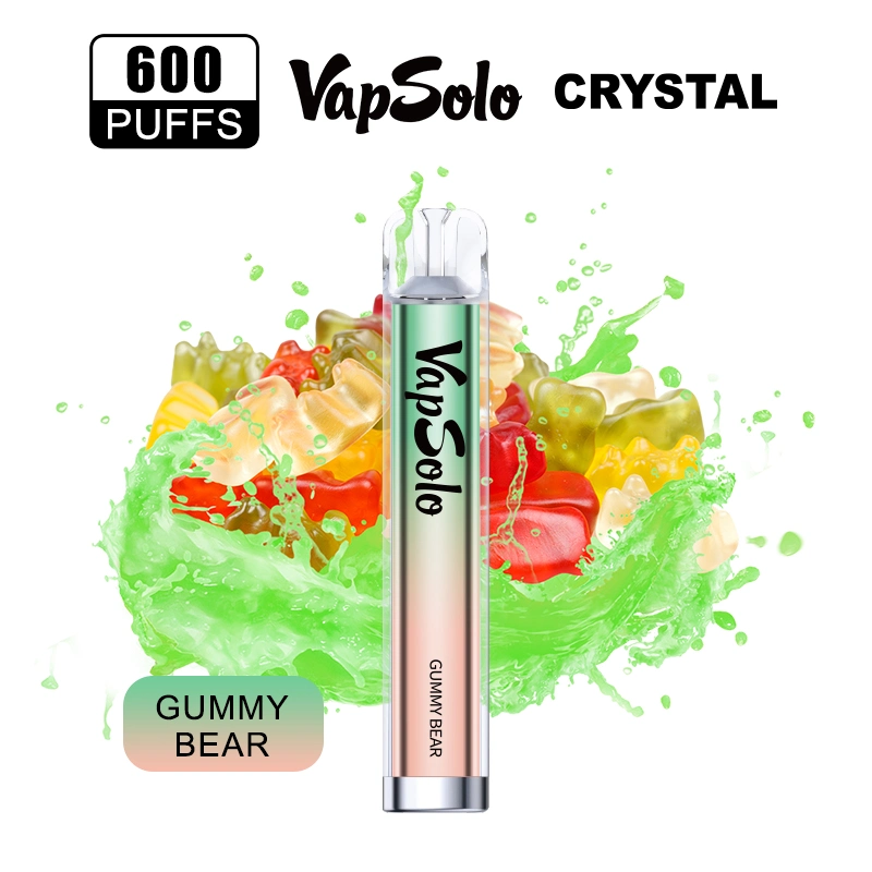 Vapsolo Crystal Bar Disposable Vape Elfbar 600 Puffs Smoke Vape E Cigarette Crystal Finish Portable Vape Pen Starter Kit