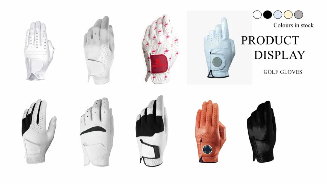 Mens Golf Glove for Right Left Handed Golfer All Weather Grip Small Medium Ml Large XL XXL, Left Hand Right Leather Value 5