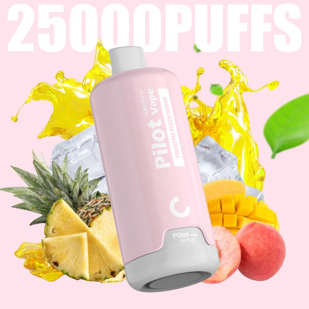 Best Flavor High Quality Pilot Vape 25000 Puff EU Warehouse Al Randm Fakher E Vaper 20000 15000 Puff Pilot Vape Pen Disposable Cigarette 15K 20K 25K Puffs Vape