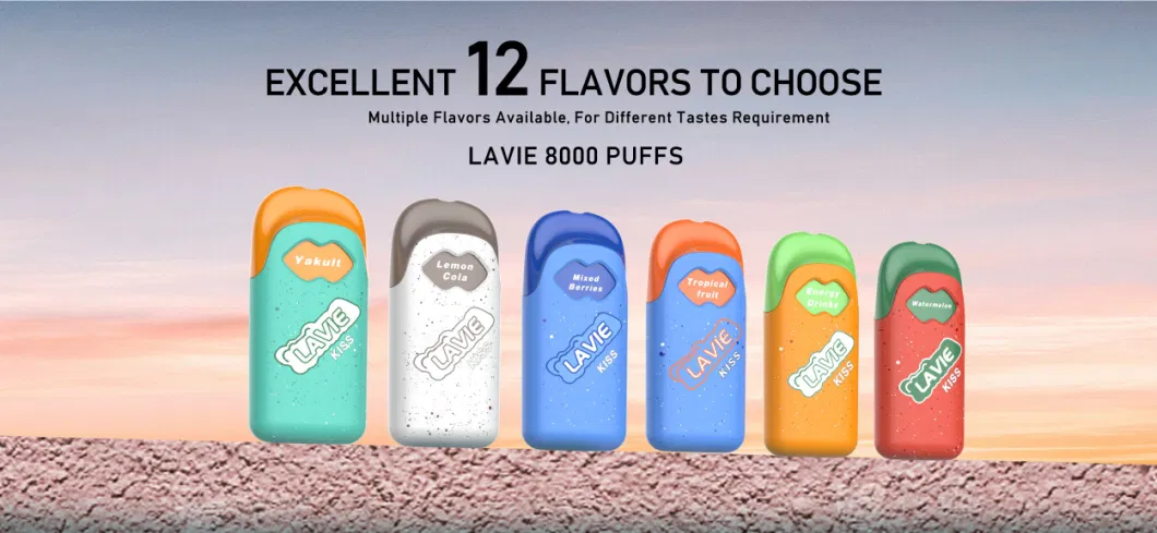 Lavie Kiss 8000 Puffs Disposable Vape with 12 Flavors Oil Case Rmoveable