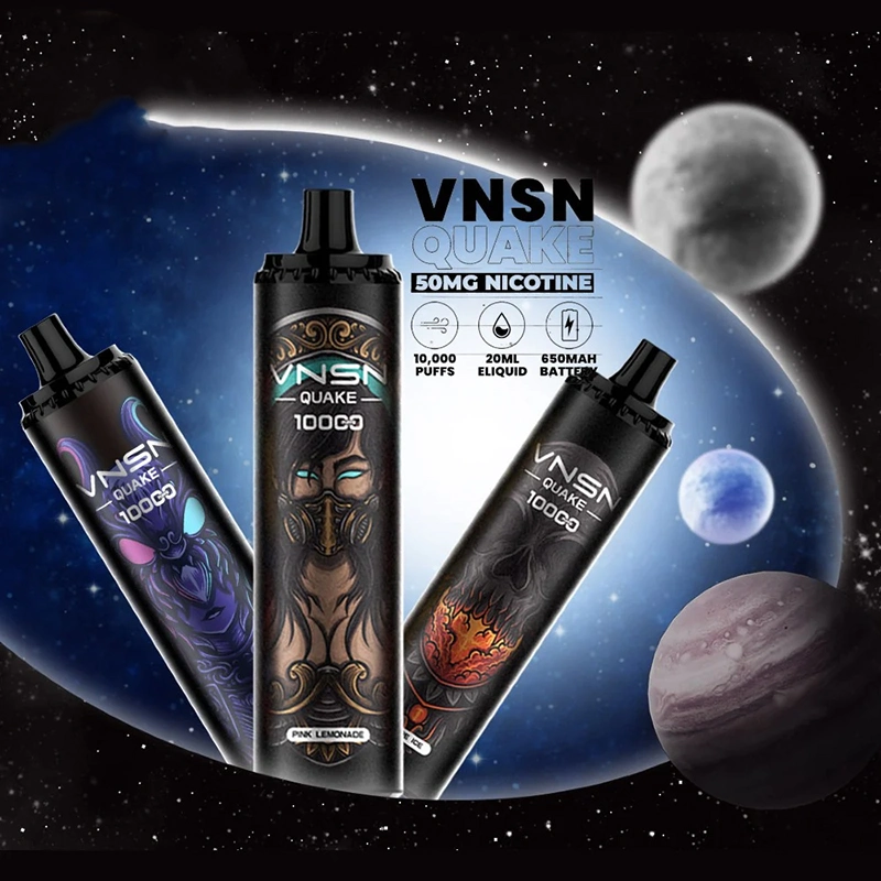 Wholesale Disposable Vape Pen Hookah Vnsn Quake 10000 Puffs 10K Adjustable Airflow Type-C Rechargeable 650mAh Wape
