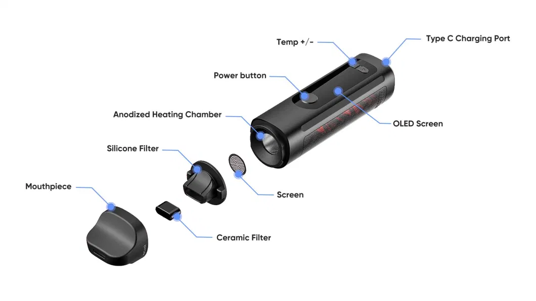 Dry Herb Vaporizer Factory Weecke 2022 Newest Portable Herb Vaporizer