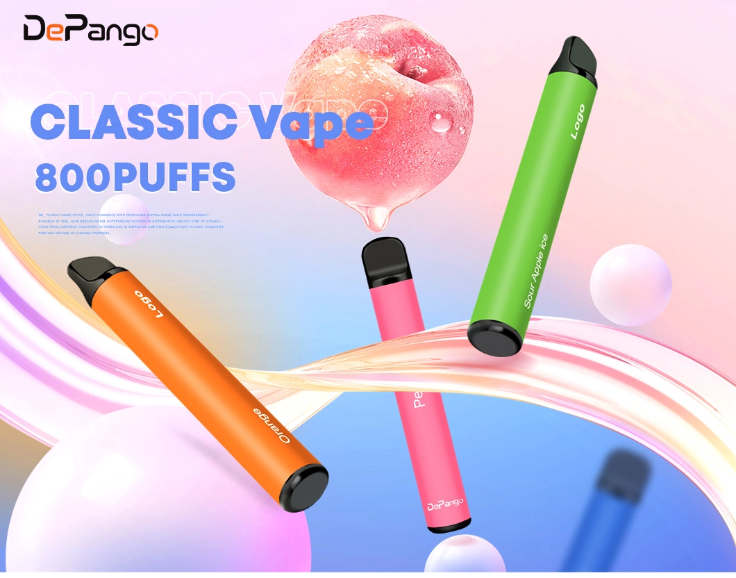 Shenzhen Vapes 800puff Disposable Vape Pod Without 2% 5% Nicotine Electronic Cigarette for 12 Flavor