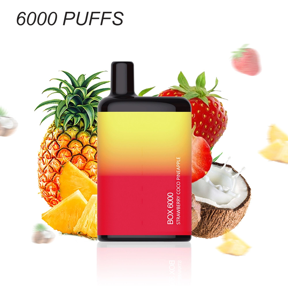 6000 Puffs Disposable Electric Cigarette Vaporizer E Hookah Vapor Electronic Pod Vape Pen