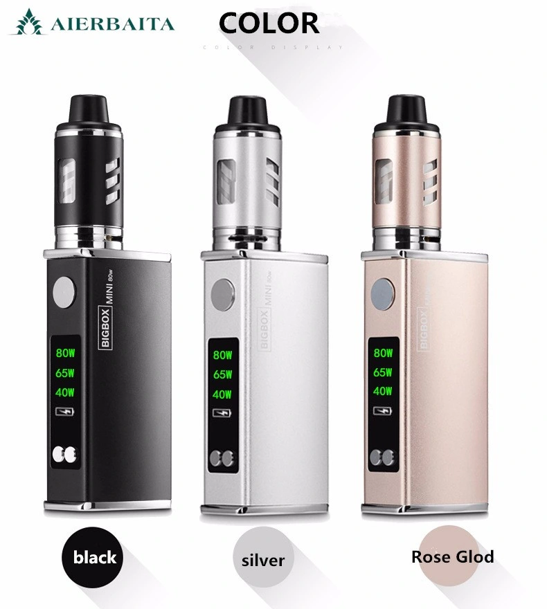 Rechargeable 2.0ml 2200mAh 80W Vape Electronic Cigarette Box Mod Kit