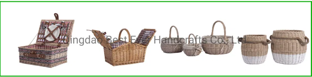 Large Woven Seagrass Laundry Storage Basket Handles