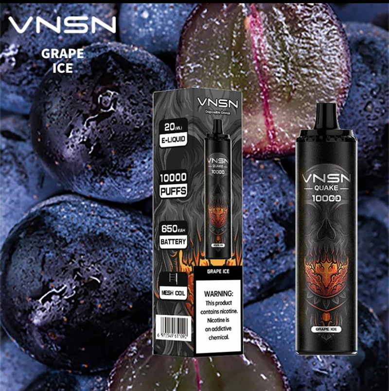 2023 New Hot Sell Vapes Vnsn Quake 10000 Puffs Disposable Vape E-Cigarette 20ml E-Liquid