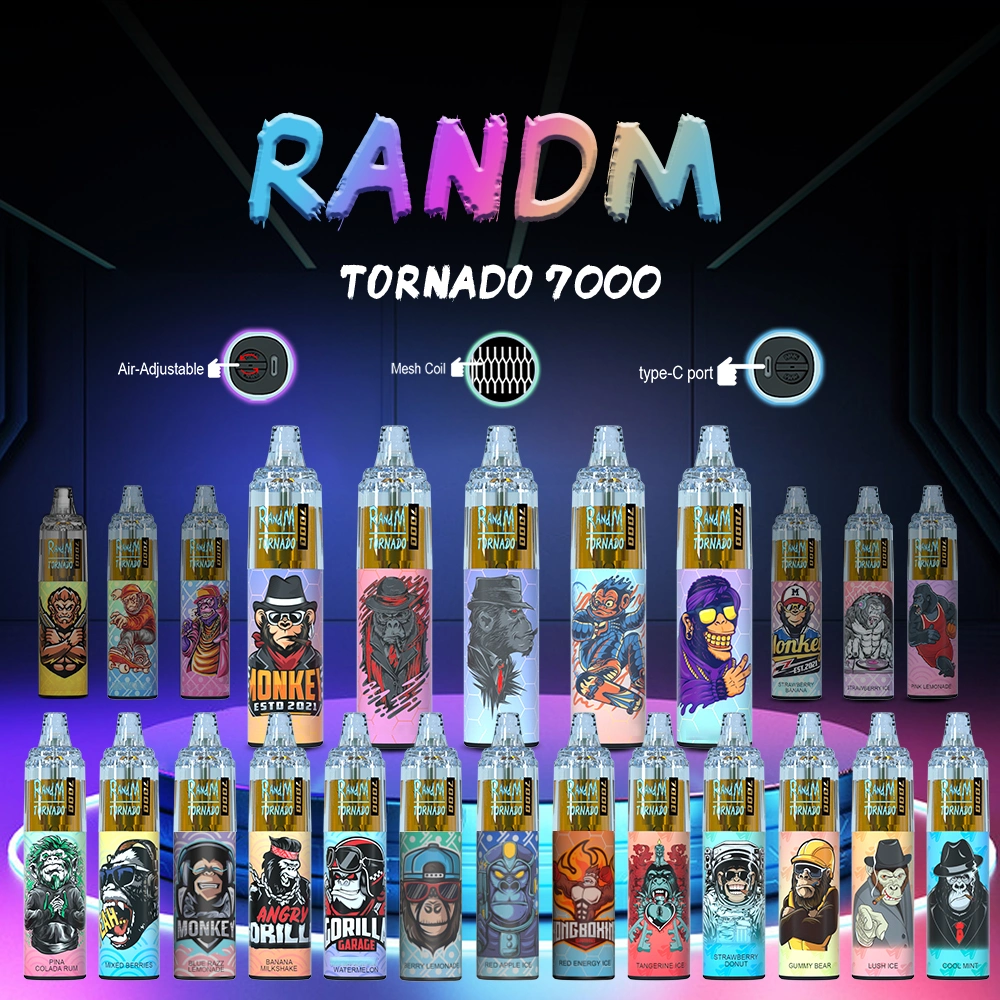 2022 Best Sale E-Cig Randm Tornado 7000 Puffs Disposable Vape