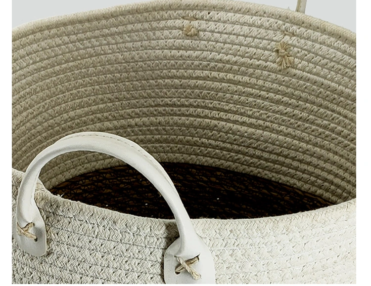 Handmade Woven Strap Handle for Dirty Laundry Basket