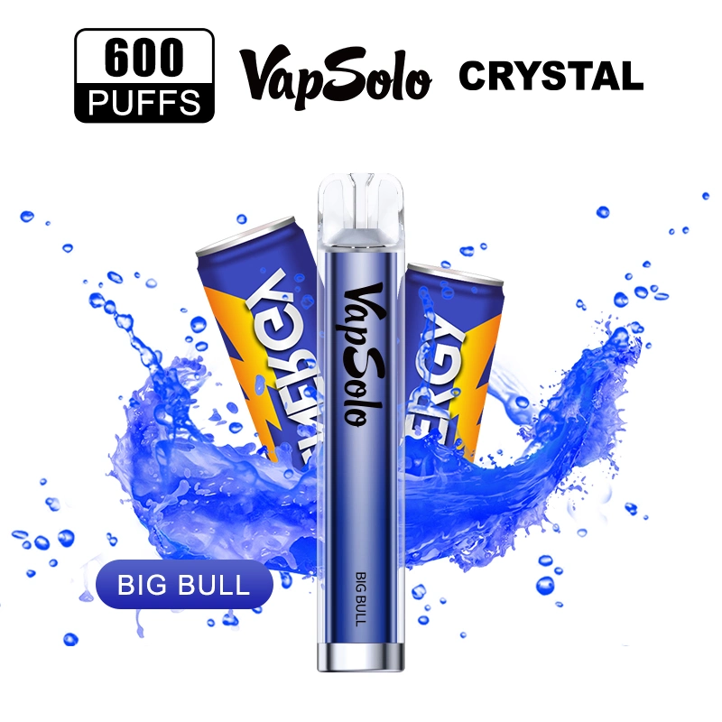 Vapsolo Crystal Bar Disposable Vape Elfbar 600 Puffs Smoke Vape E Cigarette Crystal Finish Portable Vape Pen Starter Kit