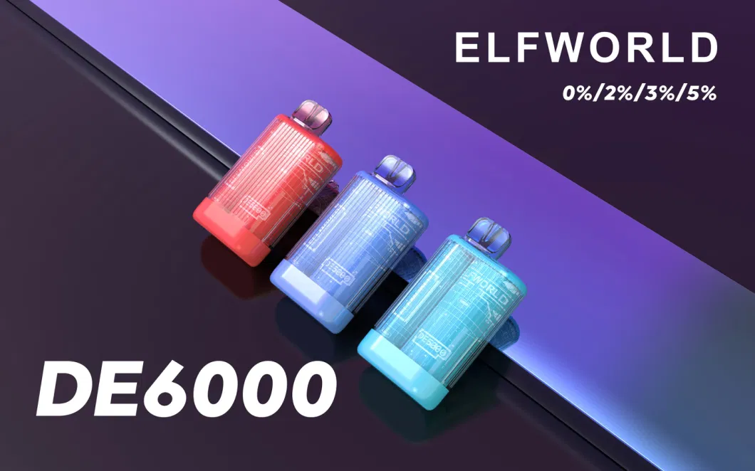 Customed Elfworld De6000 Bar Cheap Disposable Vapes E-Cigarrette America UK Spain Russia