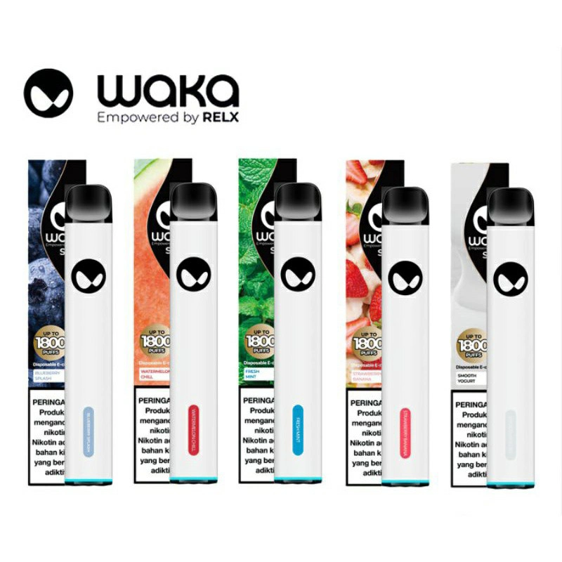 High Quality Wholesale Disposable Vape Waka Solo 1800 Puffs 15ml E-Liquid