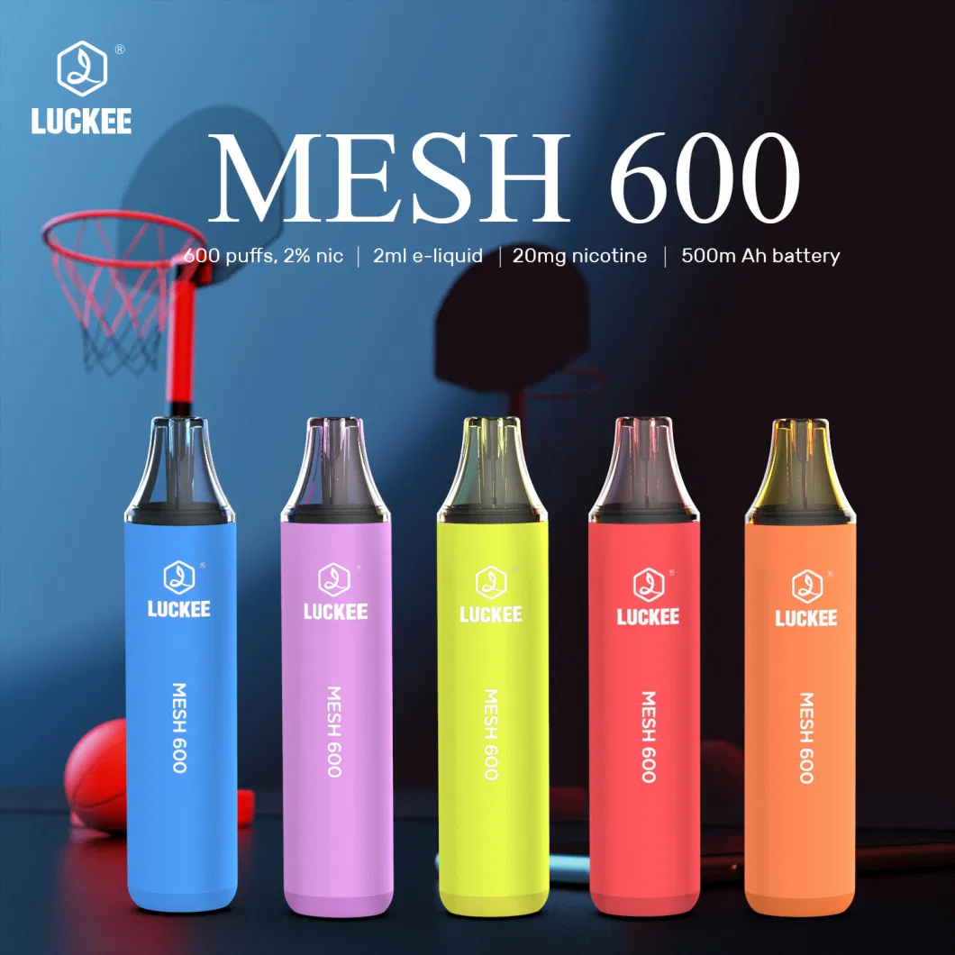 Disposable Vape E Cigarette 600 Puffs Crystal Bar Mesh Coil