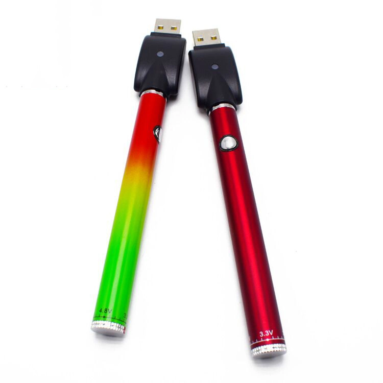 Top Selling Colorful Voltage Vape Pen Battery 510 Thread Wax Pen Battery