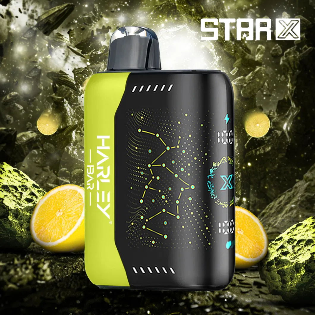 Harleybar Star-X 25K Puffs EU Wholesales E Cigarette Sky Star 3D Curved Screen Disposable Pulse Power Vape 25000 Geek Price Bar