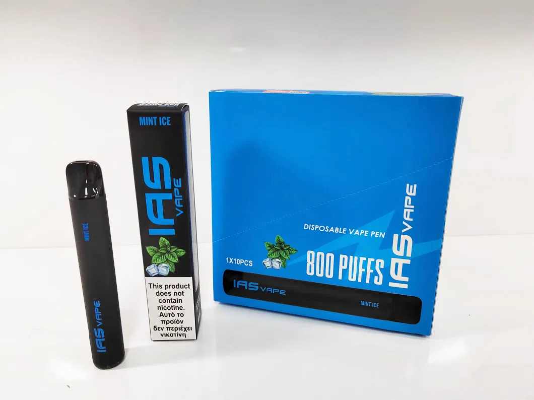 Disposable Electronic Cigarette with 800 Puffs in Plastic Case