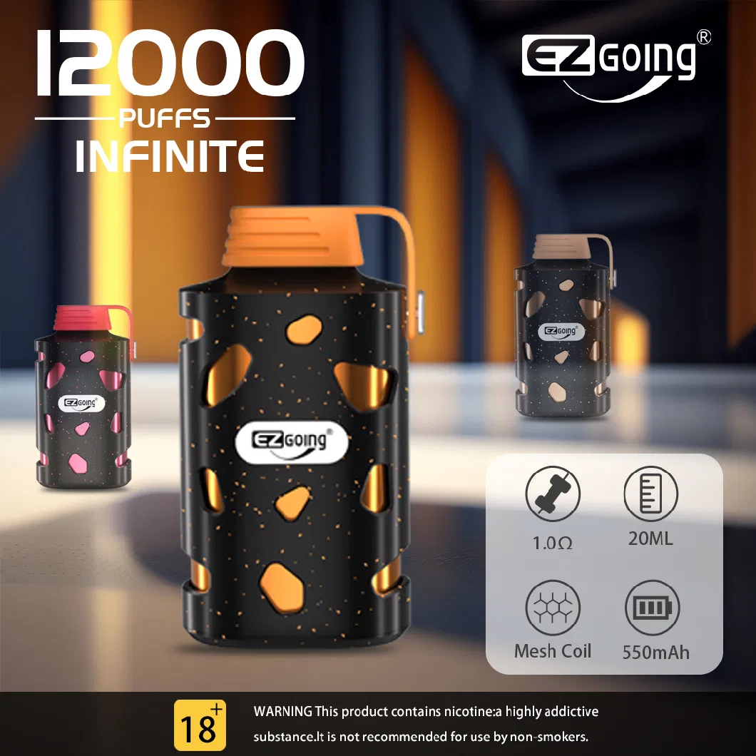 Ezgoing Factory LED Screen 15000puff 20000puff 25000puff Wholesale Disposable Vape Big Puff