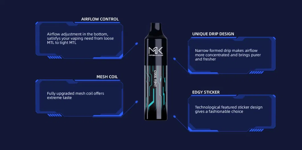 Disposable Vape Amazon Factory Wholesale Maskking Vape 4000 Puffs Super EVA 10ml Juice Vape Pen