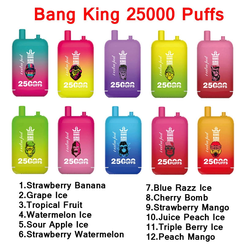 Wholesale Factory Bang King 25000 Puffs Shenzhen Wape Vaper Vaping Randm Disposable Mini Vapes Electric Electronic Vaporizer Vape Pen Vapme E Cigarette Price