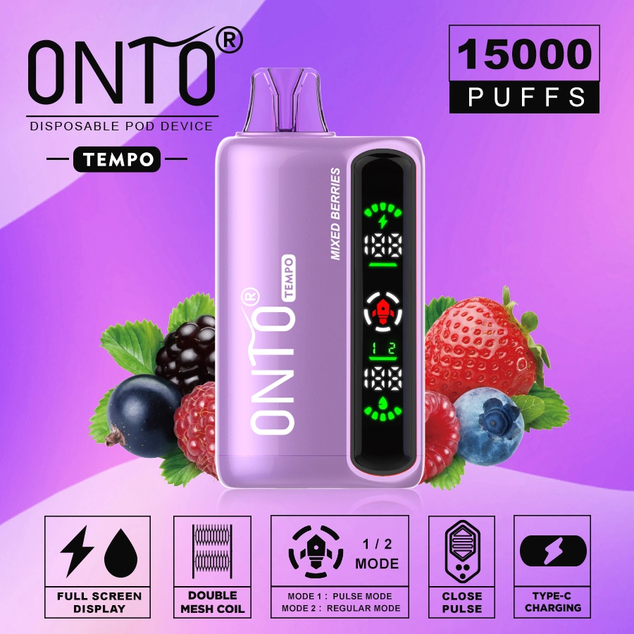 Onto Tempo 15000 Puffs OEM Manufacturers Disposable Vape Wholesale Electronic Cigarette Puff Bar