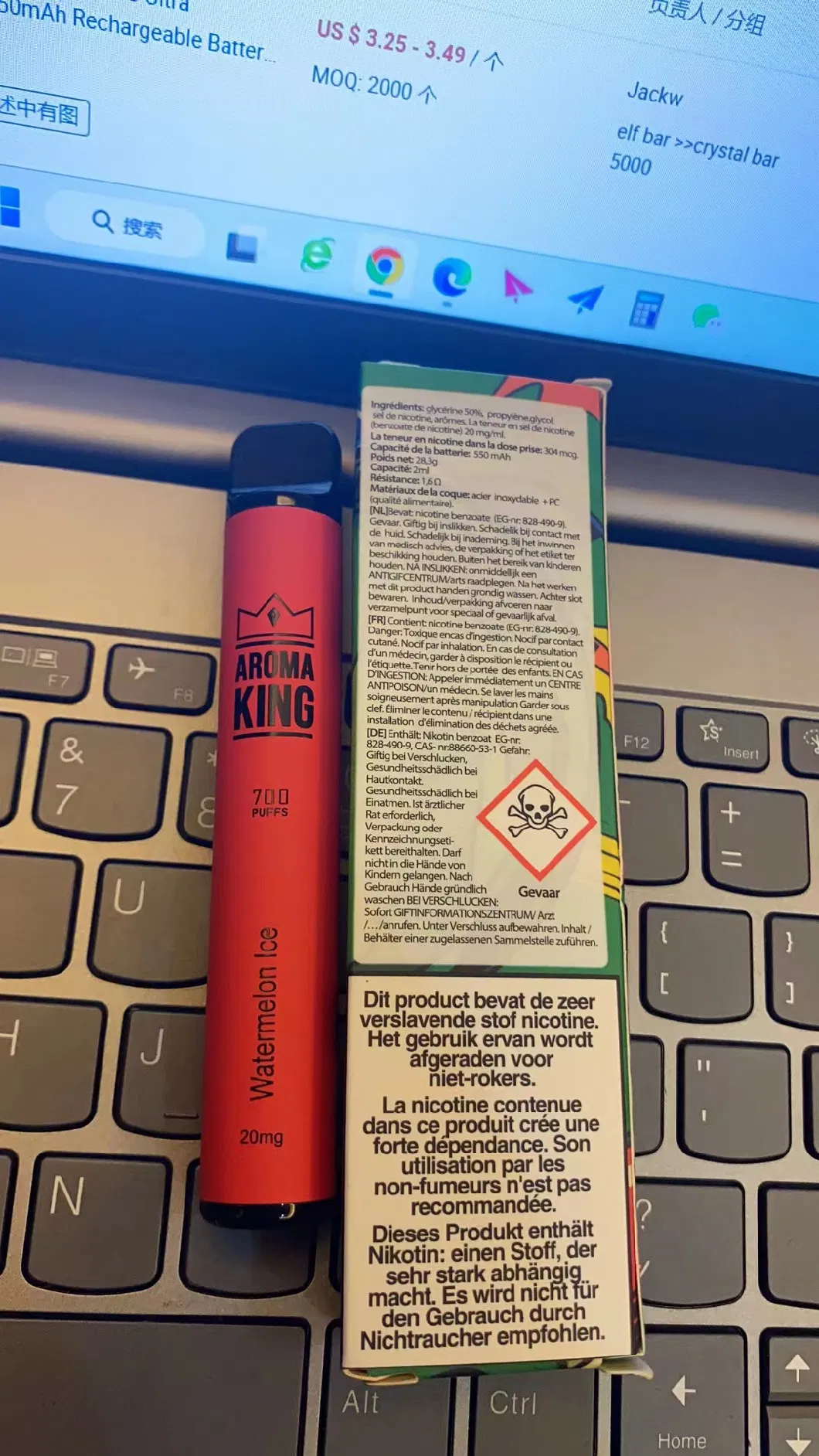 Original Elux Legend 3500 Lost/Mary 600 Puffs Disposables Vape Pod Device Elux Legend 3500puffs 20mg Nicotine Firerose Solo Flow Max Box Cube600 Vibe Mini Slus