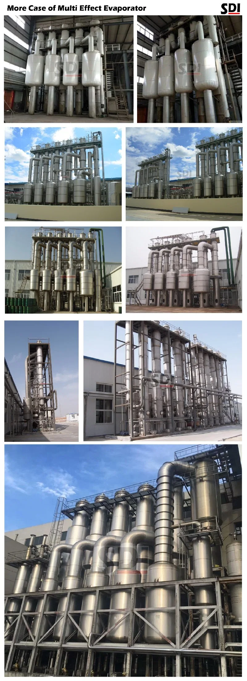 High Efficient Multi Effect Vacuum Evaporator Concentrator