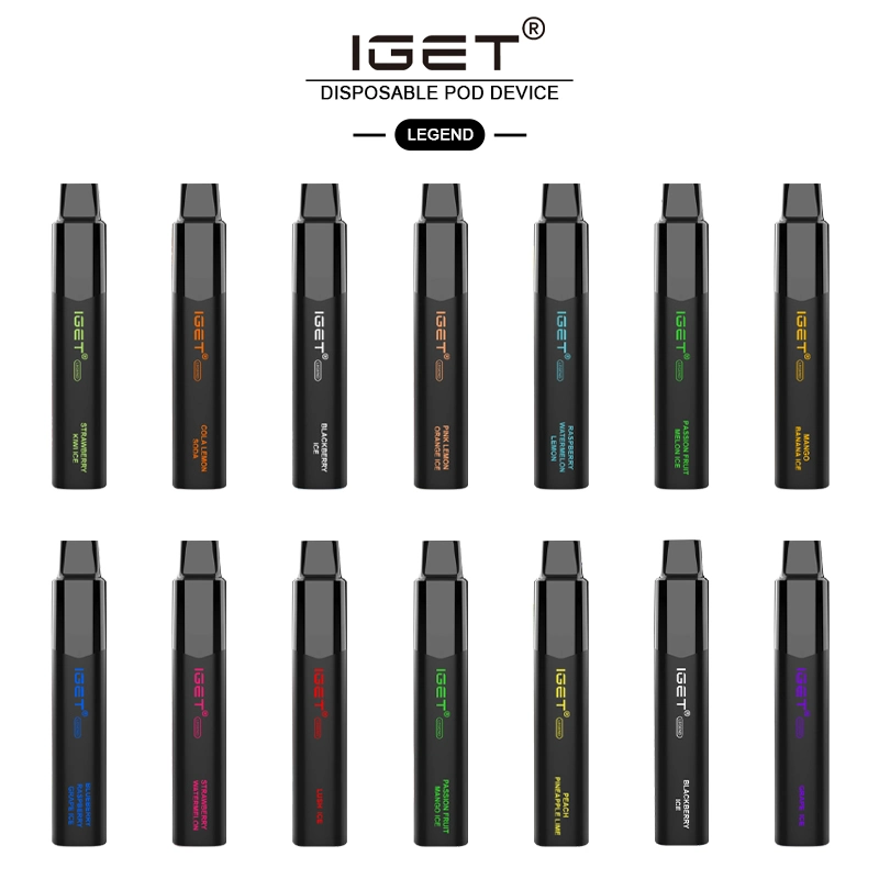 Wholesale 4000 Puffs Electronic Cigarette Vaporizer Iget Legend Disposable Vape Pen