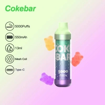 Wholesale I Vape Wotofo Cokebar 5000 Puffs Rechargeable Vape Pen Disposable Kit 550mAh 13ml Tasty Fancy and Shiny