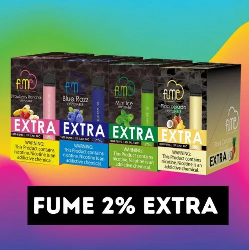 Wholesale Fume Extra 1500 Puffs Rechargeable E-Cigarette Disposable Vape