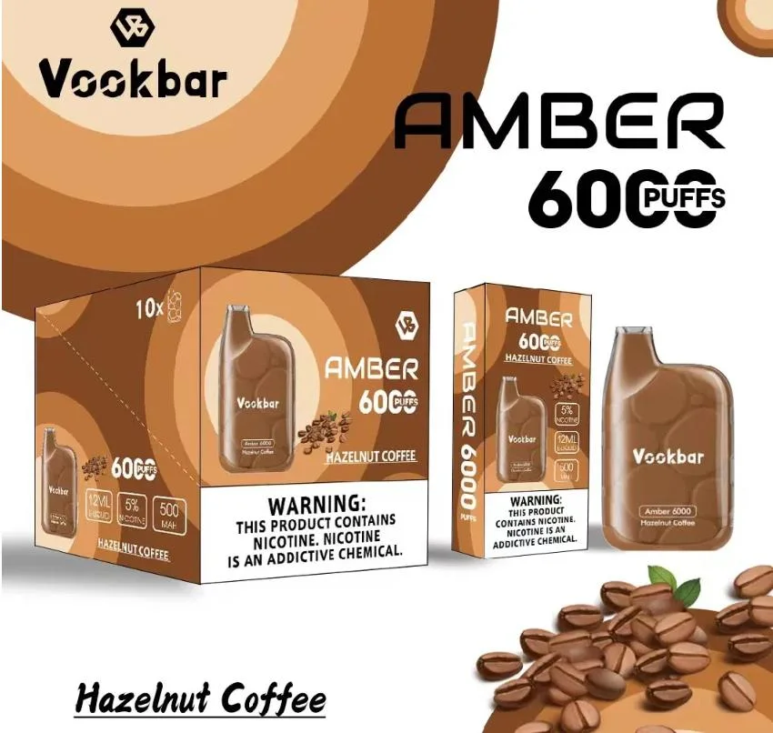 Original Vookbar Esco Bar Amber 6000 Puffs Disposable Vape Wholesale E Cigarette