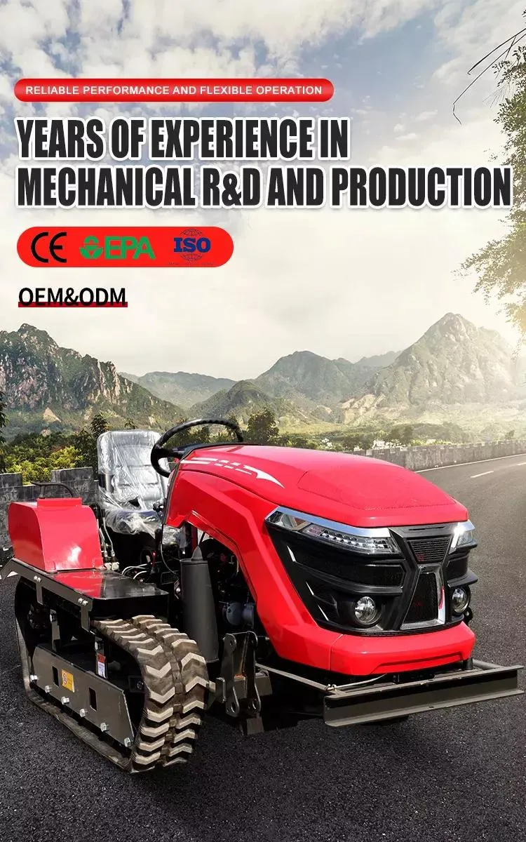 Mini Small Crawler Tractor From Chinese Factory Free Move on Cralwer All Terrain Taken Anti Slip No Stuck in Water Right for Paddy Field