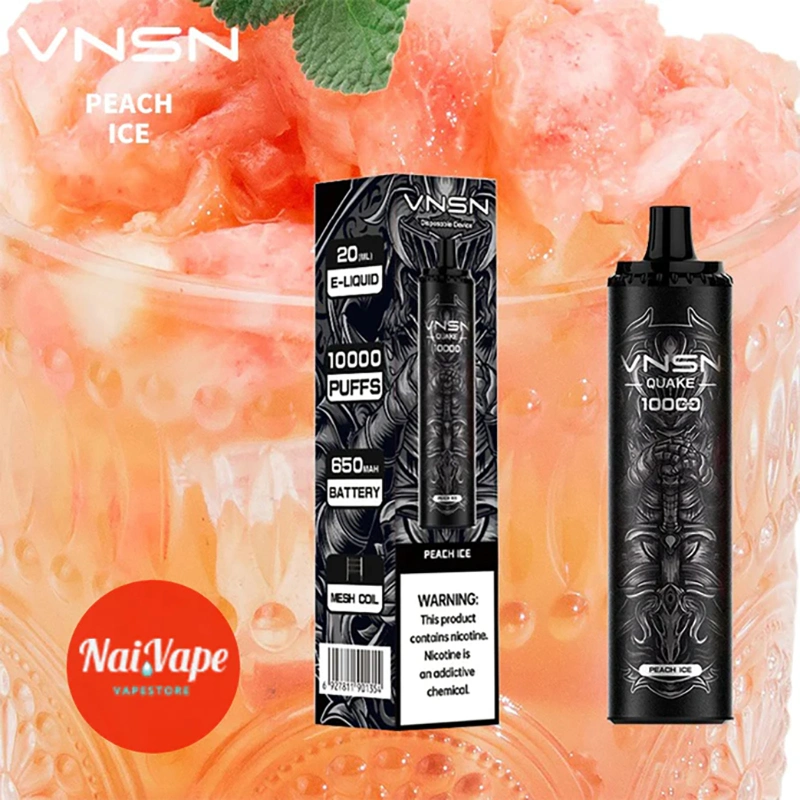 Wholesale Disposable Vape Pen Hookah Vnsn Quake 10000 Puffs 10K Adjustable Airflow Type-C Rechargeable 650mAh Wape