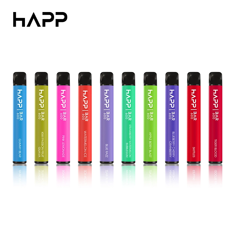 Logo Printed Customized Brand 600 Puffs Vape Disposable Electronic Cigarette Wholesale Vaper Pen