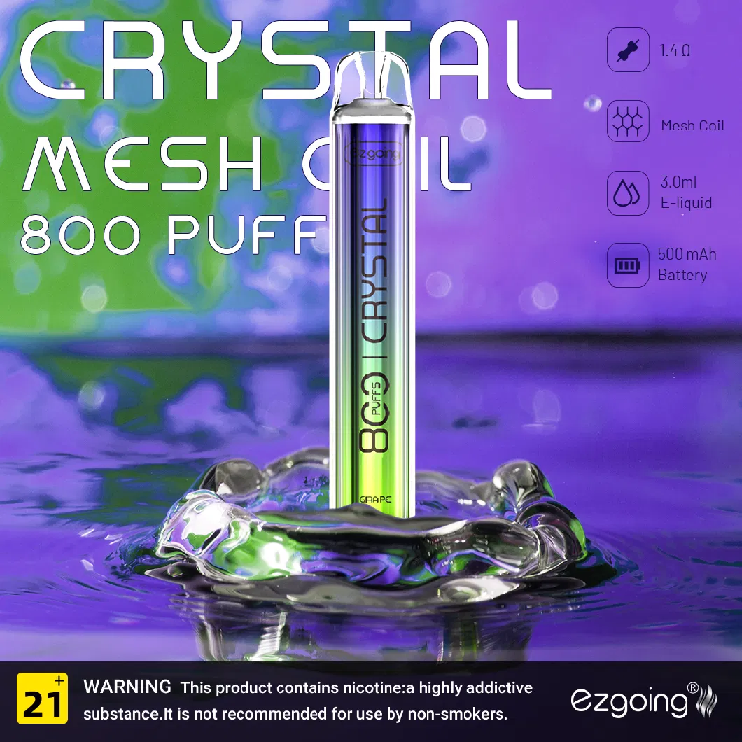 Ezgoing Factory Crystal Vape Pen Shisha Cigarette Wholesale Mini Disposable Vape