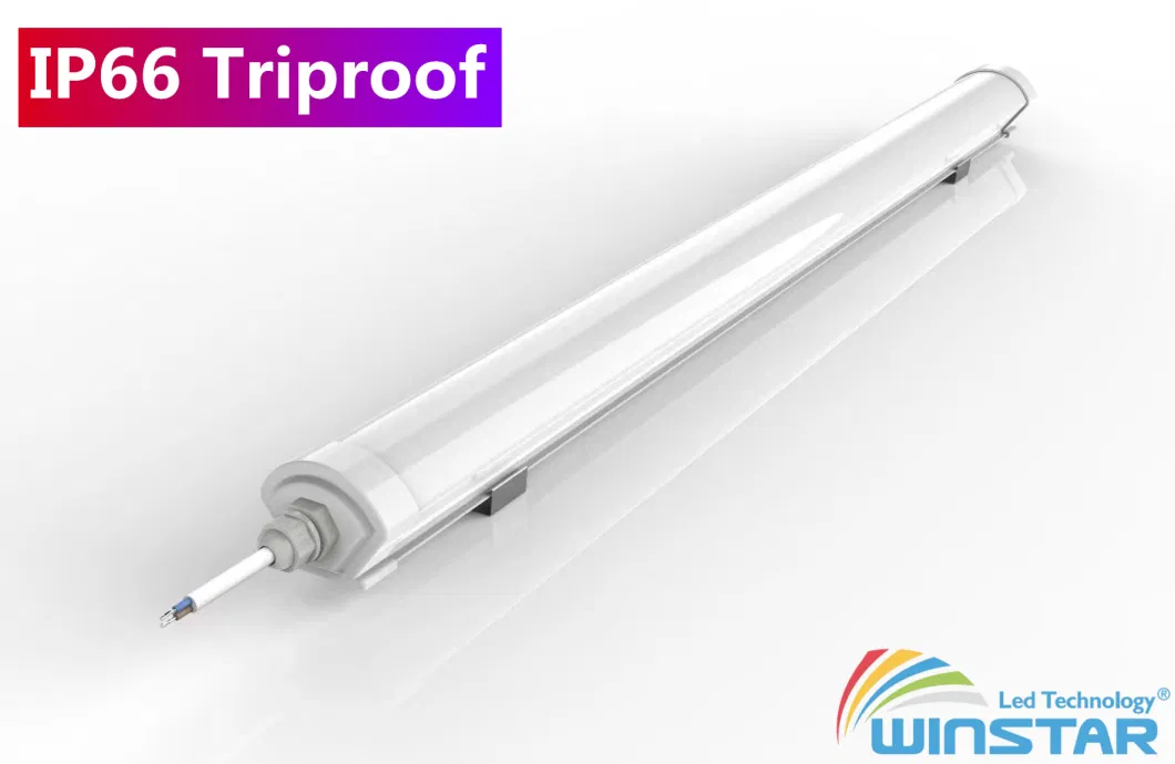 2FT/4FT/5FT IP66 LED Triproof Light Easy Replace PCB and Driver up to 180lm/W SKD Available