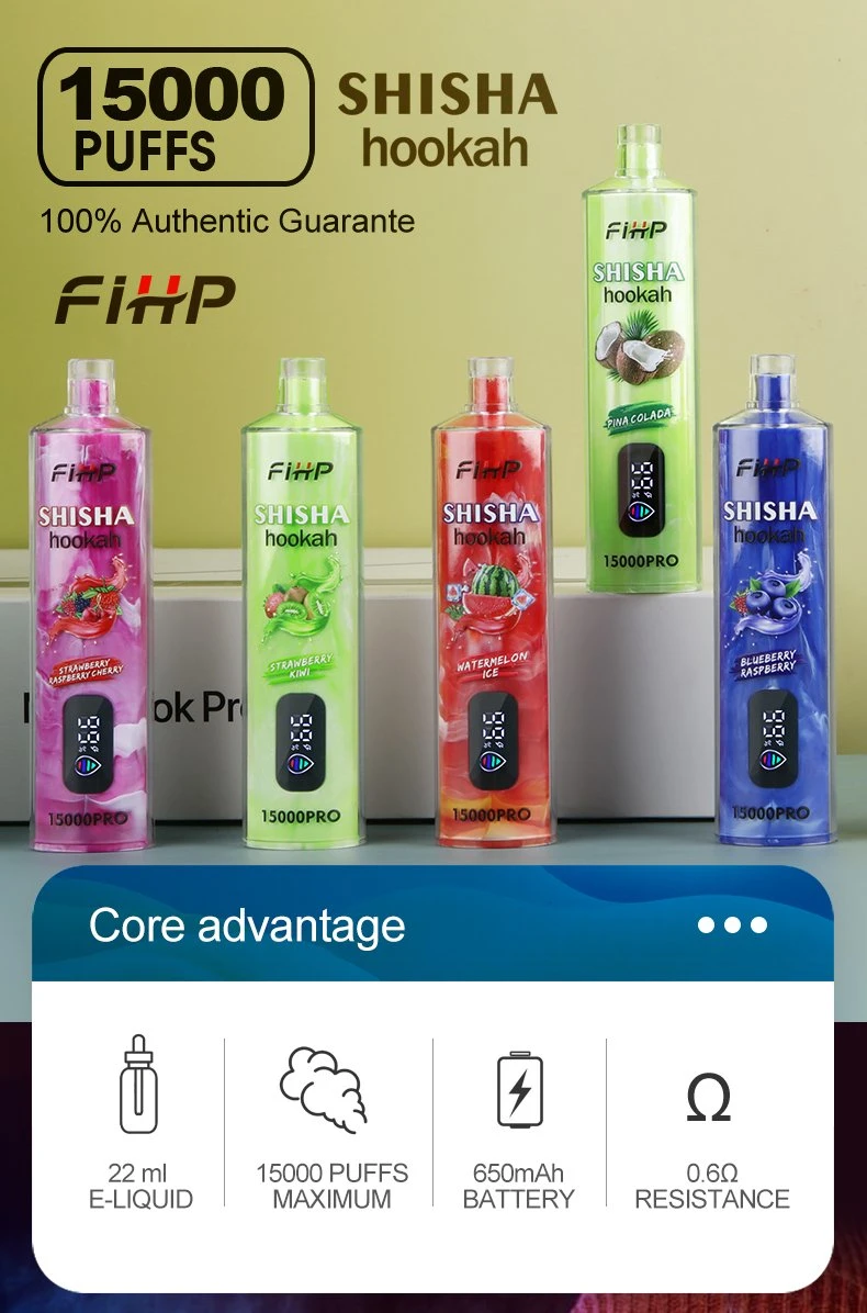 Fihp Shisha Hookah 15000 Puffs Wholesale I Vape Get Oil Health Flavor Lost Pod Mary E Cigarette Elf Vaporizer Bar Pen Hookah 12K Puff Disposable Vape