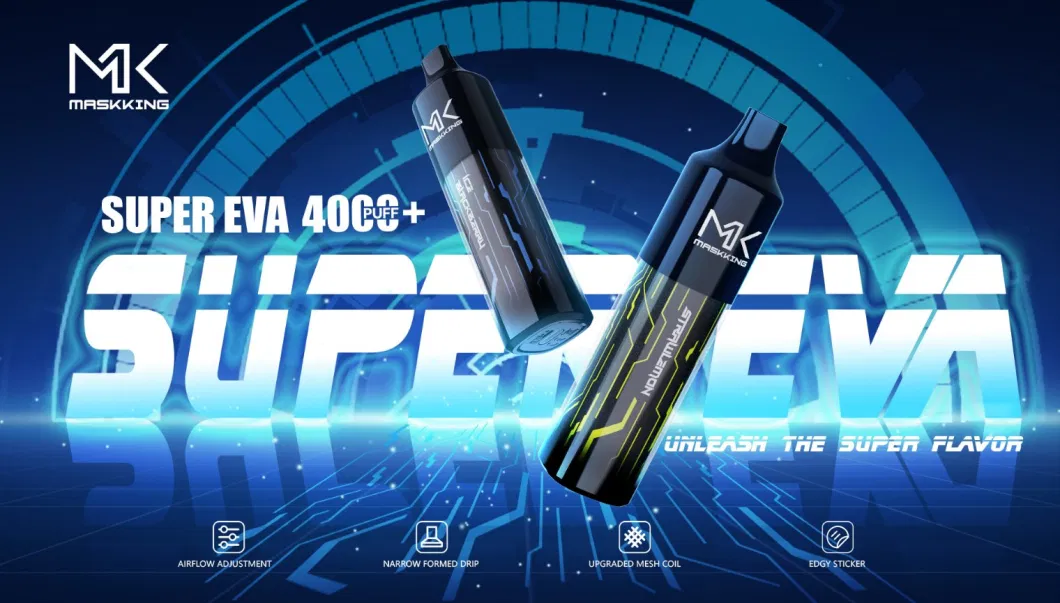 Disposable Vape Amazon Factory Wholesale Maskking Vape 4000 Puffs Super EVA 10ml Juice Vape Pen