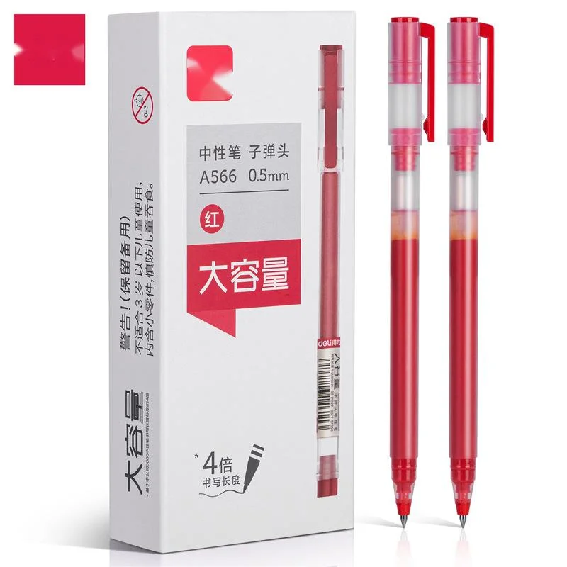 Large Capacity Student Exam Bullet Head Neutral Gel Pen