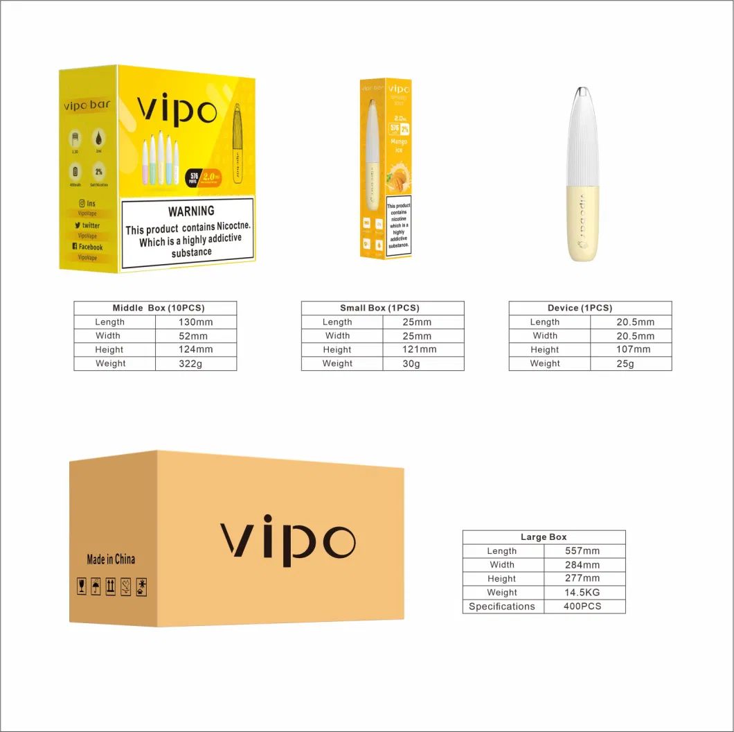 OEM Disposable Vaping Battery 400 mAh 2 Ml 6 Flavors Available Ecig Pen