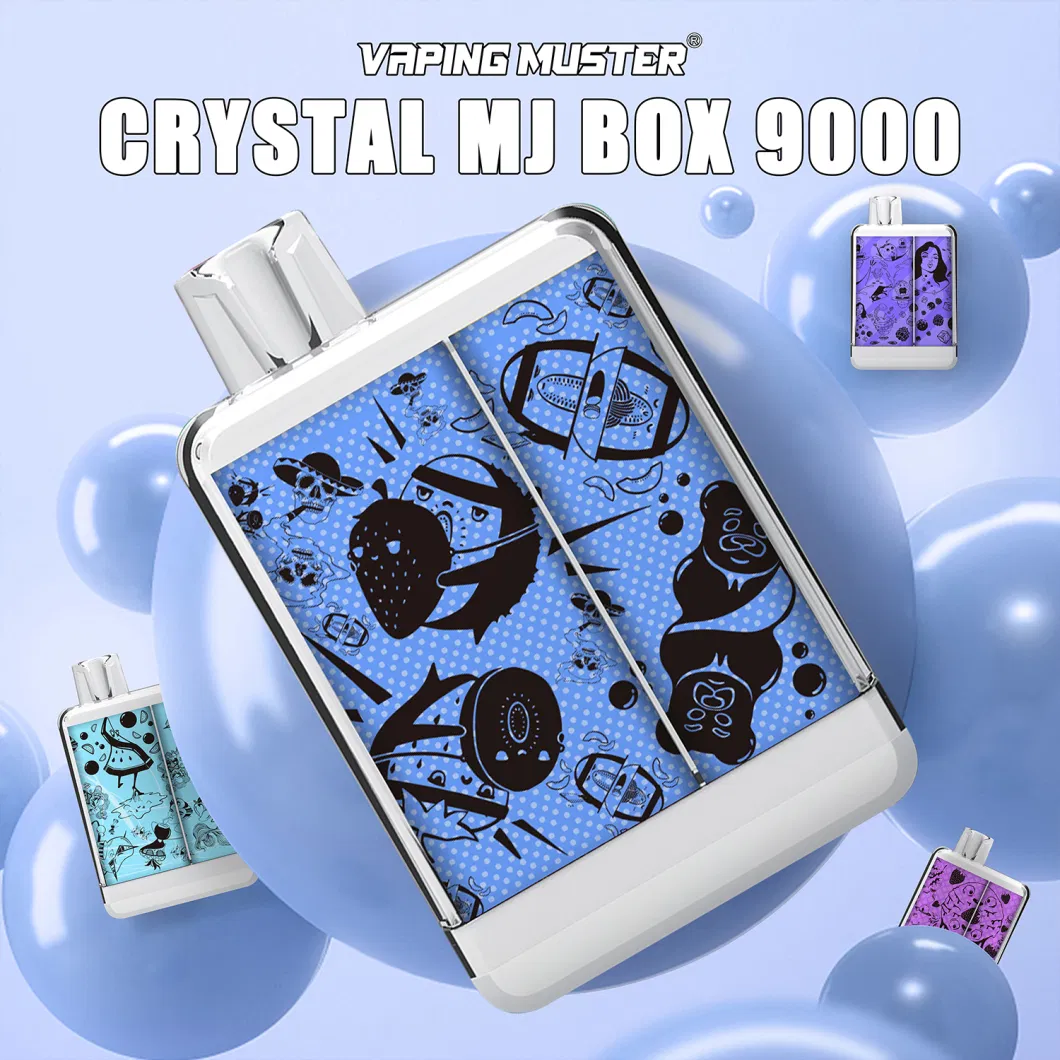 Vaping Muster Big Sale Crystal Box 9000 Vape Pod Wholesale Vape Pen