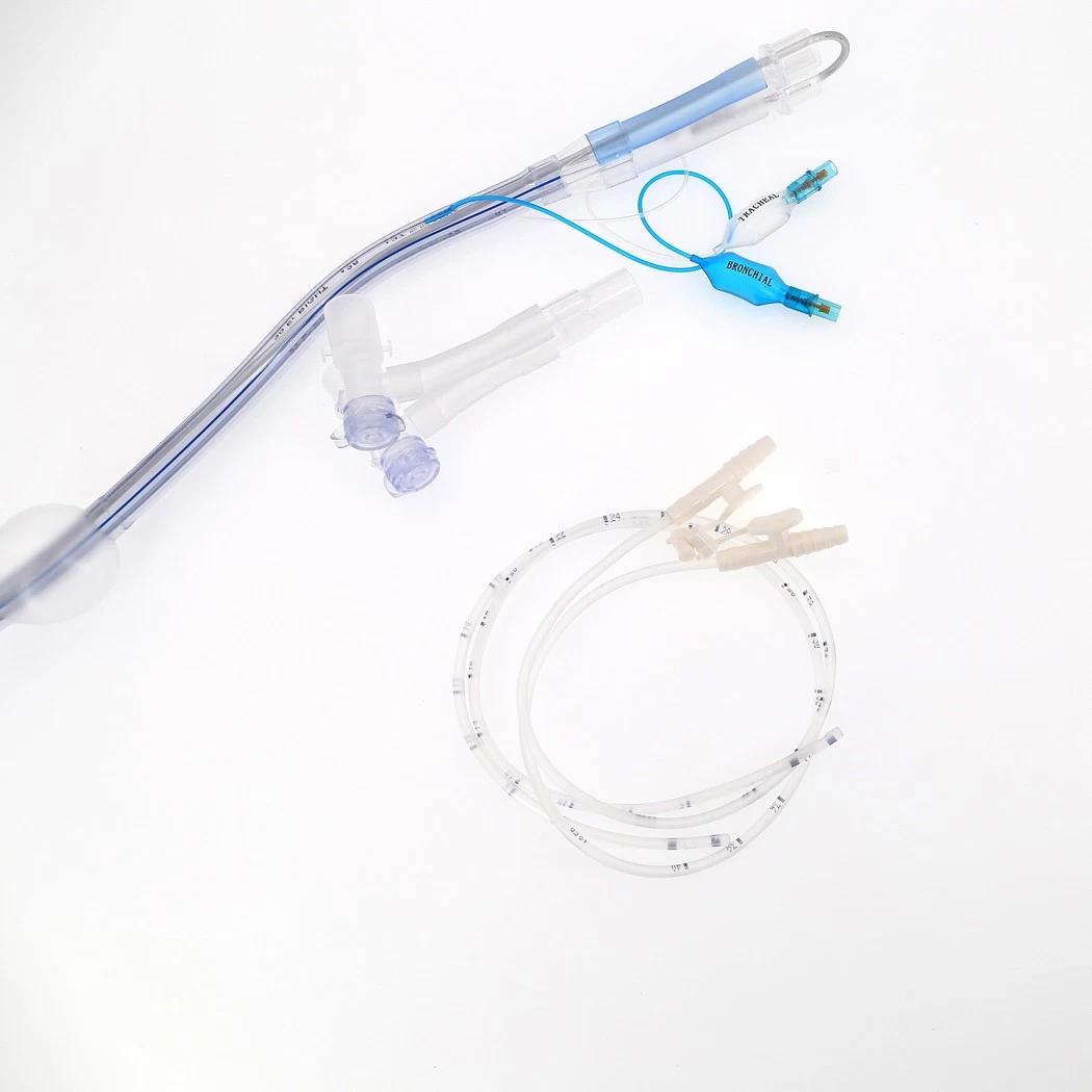 Medmount Medical Disposable Smooth All Sizes PVC/Silicone Left/Right Sided Double Lumen Endobronchial Tube with CE/ISO