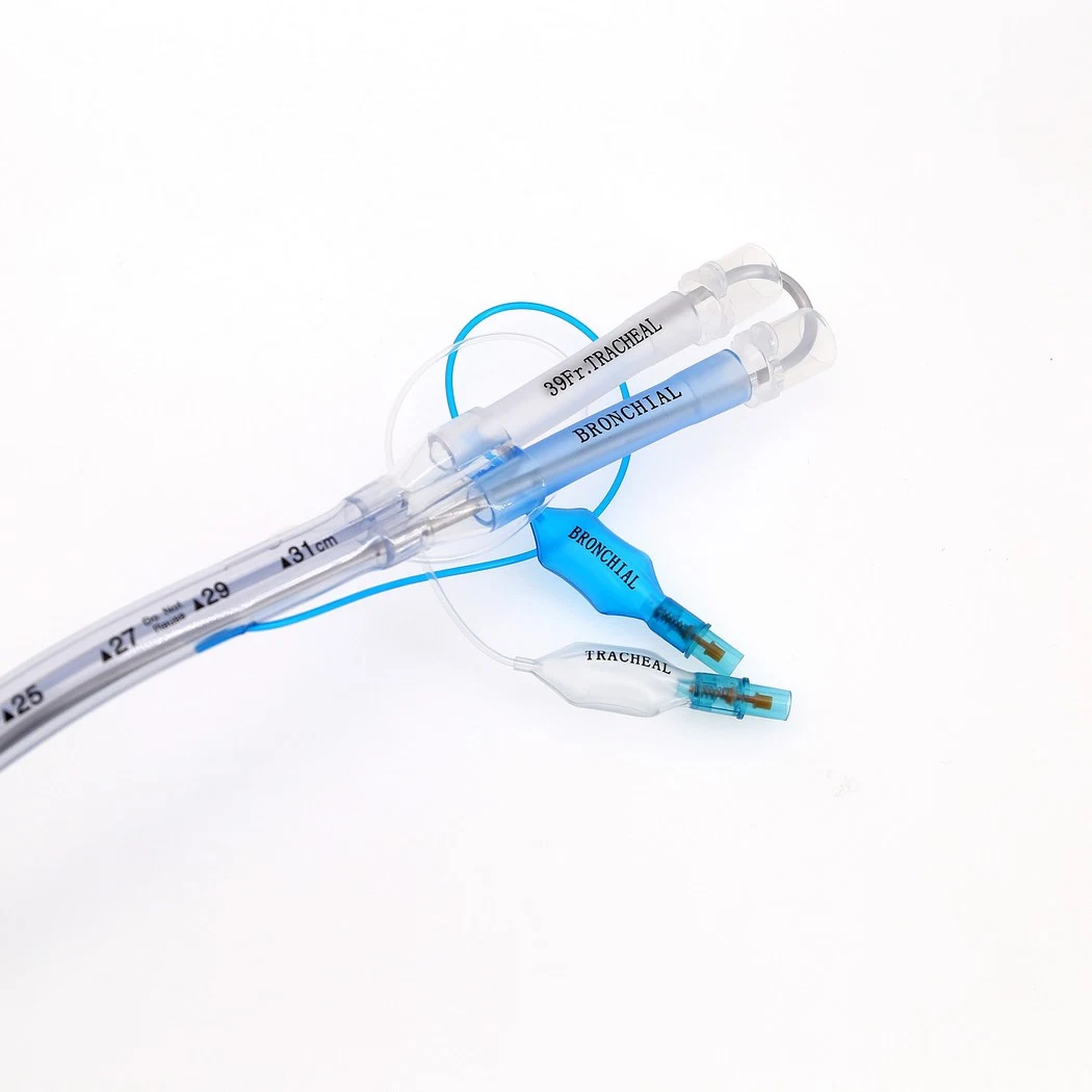 Medmount Medical Disposable Smooth All Sizes PVC/Silicone Left/Right Sided Double Lumen Endobronchial Tube with CE/ISO