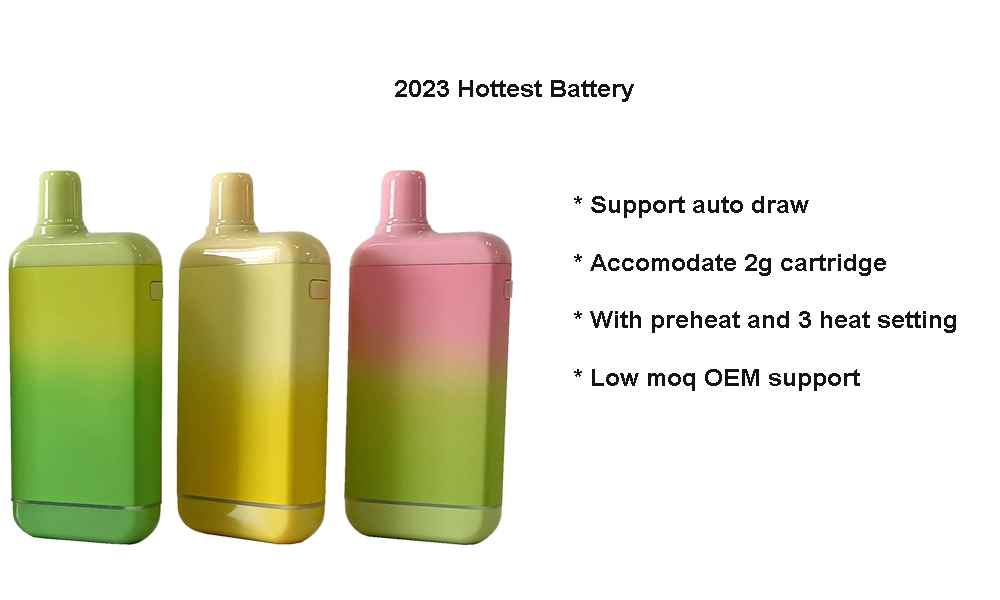 Powerful 650mAh Preheating 3 Heat Setting 510 Thread DAB Magnetic Cart Battery