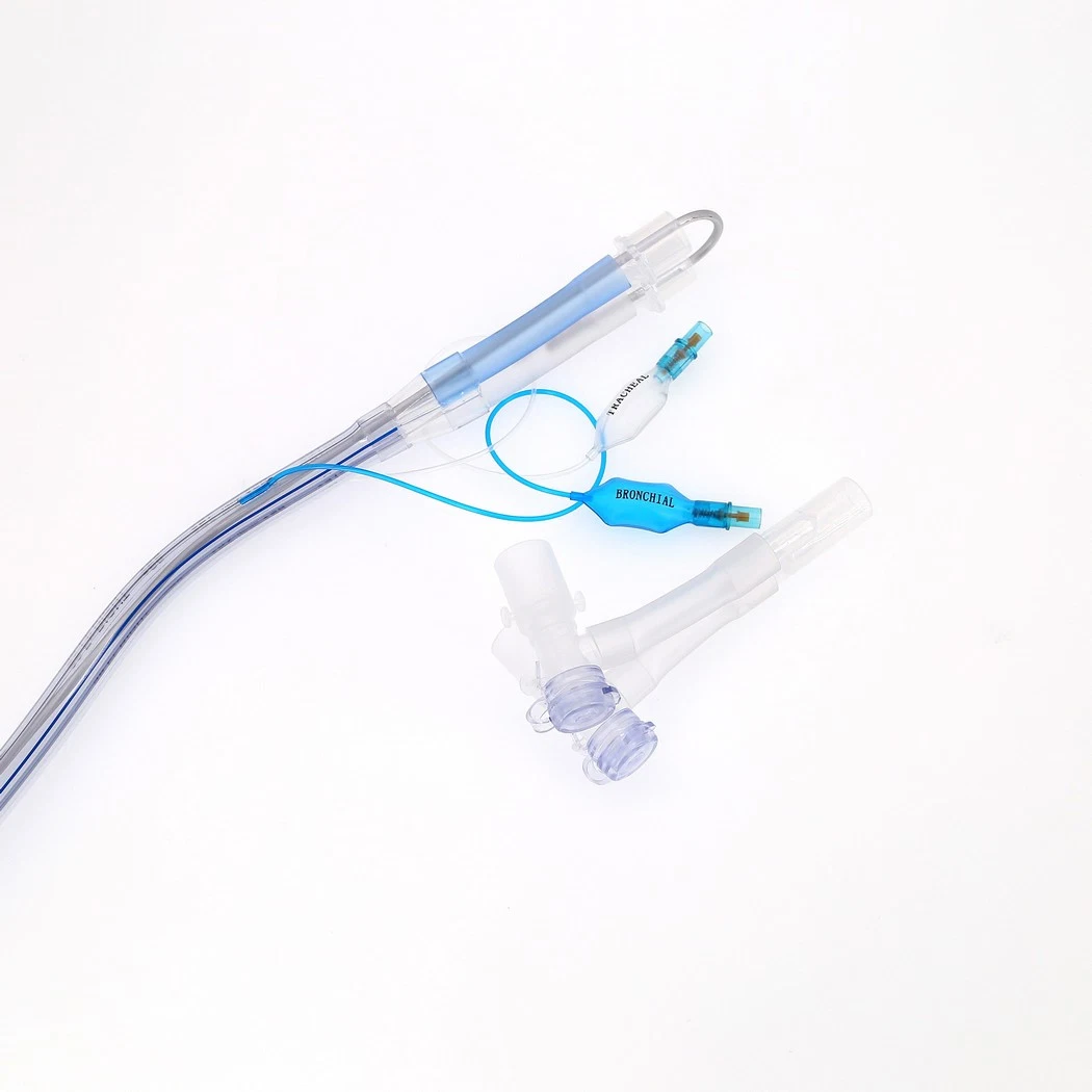 Medmount Medical Disposable Smooth All Sizes PVC/Silicone Left/Right Sided Double Lumen Endobronchial Tube with CE/ISO