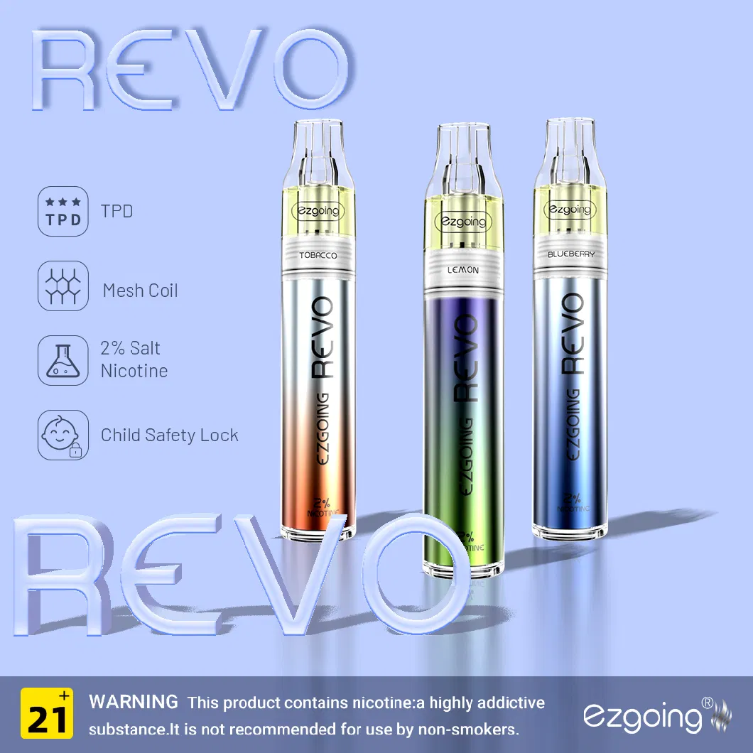 Ezgoing Wholesale Tpd Revo 600puff Pod System Disposable Pods Vape Pen Mini -E -Cigarette